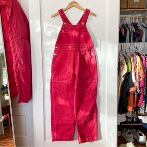 Big Bud Press Overalls in hot pink size Small